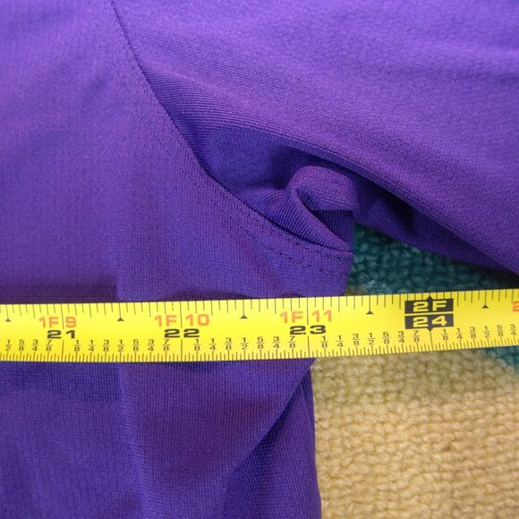 Nike Polo Shirt Mens XLarge Purple Short Sleeve Golf Dri Fit - Picture 5 of 6